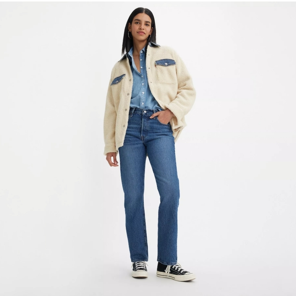 Levi's Women's 501 Size 28x32 Medium Blue